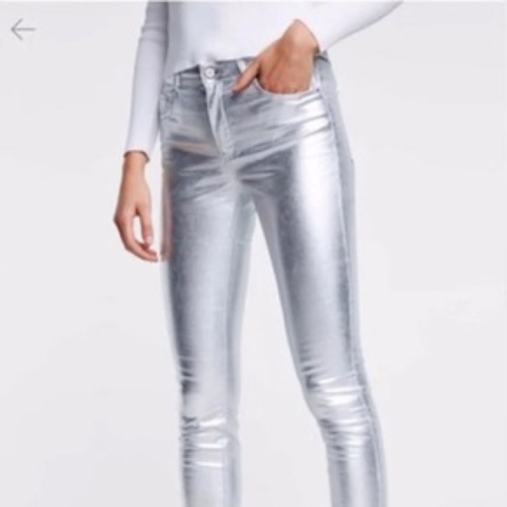 Silver Zara Jeans Size S women